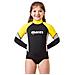Rash Guard Upf Block 80+ Junior L Nero / giallo - Foto miniatura 1