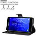 Custodia Compatibile Con Samsung Galaxy J7 2018 In Nero Carbone - Coperchio Protettiva Con Chiusura Magnetica, Funzione Stand E Tasca Per Le Carte - Foto miniatura 3
