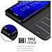 Custodia Compatibile Con Samsung Galaxy J7 2018 In Nero Carbone - Coperchio Protettiva Con Chiusura Magnetica, Funzione Stand E Tasca Per Le Carte - Foto miniatura 5