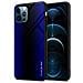 Custodia Compatibile Con Apple Iphone 12 Pro Max - Ottica A Strisce In Cobalto Viola - Coperchio Protettivo In Vetro Temperato E Silicone Tpu - Foto miniatura 1