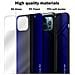 Custodia Compatibile Con Apple Iphone 12 Pro Max - Ottica A Strisce In Cobalto Viola - Coperchio Protettivo In Vetro Temperato E Silicone Tpu - Foto miniatura 7