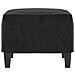 Poggiapiedi Nero 60x50x41 Cm In Velluto - Foto miniatura 4