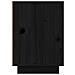 Comodino Nero 50x34x50 Cm In Legno Massello Di Pino - Foto miniatura 8