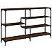 Tavolino Consolle Rovere Marrone 160x32x95 Cm Legno Multistrato - Foto miniatura 2