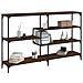 Tavolino Consolle Rovere Marrone 160x32x95 Cm Legno Multistrato - Foto miniatura 3