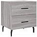 Comodino Grigio Sonoma 40x35x47,5 Cm In Legno Multistrato - Foto miniatura 2