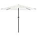 Ombrellone Giardino Con Palo In Acciaio Bianco 388x388x248 Cm - Foto miniatura 3