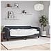 Divano Letto Con Materasso Grigio Scuro 100x200 Cm In Velluto - Foto miniatura 1