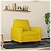 Poltrona Giallo 60 Cm Velluto - Foto miniatura 3