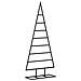 Albero Di Natale Decorativo In Metallo Nero 125 Cm - Foto miniatura 2