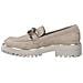 Ivory Casual Closed Loafers Mocassino Pelle Scarpe Donna Beige Eu 37, 1-24707-20 418 - Foto miniatura 3