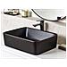 Lavabo Bagno Ceramica Nero 49 X 38 Cm Travesia - Foto miniatura 1