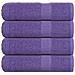 Asciugamani Da Bagno 4 Pz Viola 100x150cm 360g/m 100% Cotone - Foto miniatura 1