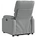 Poltrona Reclinante Alzapersona Elettrica Grigio Chiaro Tessuto - Foto miniatura 5