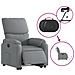 Poltrona Reclinante Alzapersona Elettrica Grigio Chiaro Tessuto - Foto miniatura 6