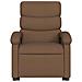 Poltrona Alzapersona Massaggiante Reclinabile Marrone Tessuto - Foto miniatura 9