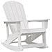 Sedia a Dondolo Adirondack Bianca 73.5x92x90 cm HDPE - Foto miniatura 1