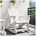 Sedia a Dondolo Adirondack Bianca 73.5x92x90 cm HDPE - Foto miniatura 3