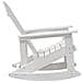 Sedia a Dondolo Adirondack Bianca 73.5x92x90 cm HDPE - Foto miniatura 5