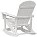 Sedia a Dondolo Adirondack Bianca 73.5x92x90 cm HDPE - Foto miniatura 6