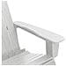 Sedia a Dondolo Adirondack Bianca 73.5x92x90 cm HDPE - Foto miniatura 7