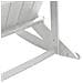 Sedia a Dondolo Adirondack Bianca 73.5x92x90 cm HDPE - Foto miniatura 8