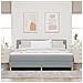 Letto a molle con materasso grigio chiaro 180x200 cm tessuto - Foto miniatura 5