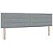 Letto a molle con materasso grigio chiaro 180x200 cm tessuto - Foto miniatura 7