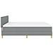 Letto a molle con materasso grigio chiaro 180x200 cm tessuto - Foto miniatura 9