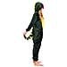 Pigiama Da Donna Tuta Intera Kigurumi Onesie Dinosauro Verde 145-155 Cm S - Foto miniatura 3