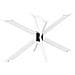 Gamba per Tavolo da Pranzo a Forma di Ragno Bianca 120x68x(72-73) cm Acciaio - Foto miniatura 1