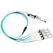 10GB-4-F05-QSFP-OS cavo InfiniBand e in fibra ottica 5 m QSFP+ 4x SFP+ AOC Arancione, Colore acqua - Foto miniatura 1