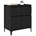 Credenza con cassetto Rovere Nero 60 x 35 x 70 cm - Foto miniatura 3