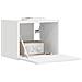 Mobile TV da parete Bianco 60 x 31 x 29.5 cm Legno multistrato - Foto miniatura 3