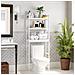 Mensola da bagno - Stile scandinavo in bambù bianco BTS01WT - Foto miniatura 2