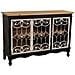 Credenza In Legno E Metallo Nero 120x36x80,5h - Foto miniatura 1