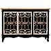 Credenza In Legno E Metallo Nero 120x36x80,5h - Foto miniatura 2