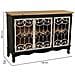 Credenza In Legno E Metallo Nero 120x36x80,5h - Foto miniatura 4