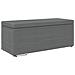 Pouf Grigio scuro Tessuto e Legno Ingegnerizzato - Foto miniatura 1