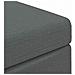 Pouf Grigio scuro Tessuto e Legno Ingegnerizzato - Foto miniatura 6