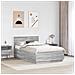 Struttura del letto con testiera Grigio Sonoma 120 x 190 cm - Foto miniatura 3