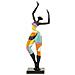 Scultura Donnina Dance Rubic A In Resina Multicolore - Foto miniatura 1