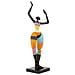 Scultura Donnina Dance Rubic A In Resina Multicolore - Foto miniatura 2