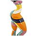 Scultura Donnina Dance Rubic A In Resina Multicolore - Foto miniatura 5