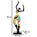 Scultura Donnina Dance Rubic A In Resina Multicolore - Foto miniatura 7