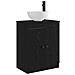 Mobile da bagno con lavabo Nero 54 x 35 x 83 cm - Foto miniatura 1