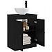 Mobile da bagno con lavabo Nero 54 x 35 x 83 cm - Foto miniatura 2