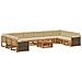 Set divani con cuscino 11 pcs Legno di Acacia Massello - Foto miniatura 1