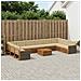 Set divani con cuscino 11 pcs Legno di Acacia Massello - Foto miniatura 2