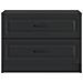 Armadio da Notte Nero 62 x 34,5 x 44,5 cm Legno ingegnerizzato - Foto miniatura 4